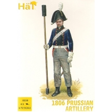 HAT 8230 1:72 NAPOLEONIC 1806 PRUSSIAN ARTILLERY ( 16 FIGURES & 4 CANNONS )