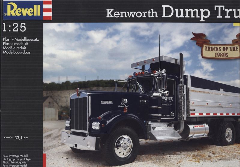 REVELL 07556 - Kenworth Dumper & Tandem Trailer - Truck - SCHROTT - 1:24/25 !!! EUR 8,00 - DE