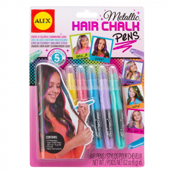 Mirax Hobbies ALEX 238M METALLIC HAIR CHALK PENS