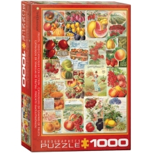 EUROGRAPHICS 6000-0818 FRUIT SEED CATALOG COVERS PUZZLE 1000 PIEZAS