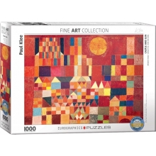EUROGRAPHICS 6000-0836 CASTLE AND SUN BY PAUL KLEE PUZZLE 1000 PIEZAS