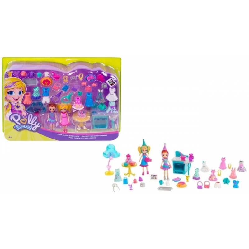 Festa de Aniversário Polly Pocket - Mattel GGJ53 : :  Brinquedos e Jogos