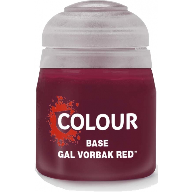 Citadel Colour Base: Gal Vorbak Red (12ml) - Miniature Paint - Valhalla Boardgames