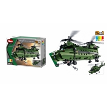 QIHUI 6809 TECH BRICKS 2 IN 1 MILITARY HELICOPTER 393PCS