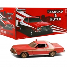 GREENLIGHT 84121 1:24 STARSKY AND HUTCH ( 1975-79 TV SERIES ) 1976 FORD GRAN TORINO ( WEATHERED VERSION )