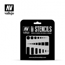 VALLEJO ST-AIR003 STENCILS TAPAS DE REGISTRO