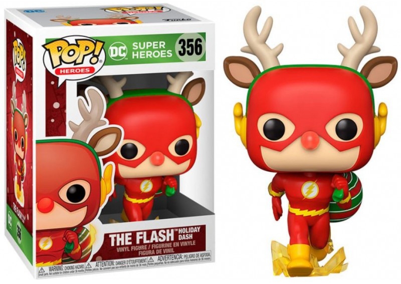 Funko Pop! Plush: DC Holiday – Rudolph Flash – Peluche Morbido Di Flash Con Naso Da Renna – Edizione Limitata - 5