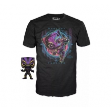 FUNKO 64626 POP BOXED TEE MARVEL BLACK PANTHER M