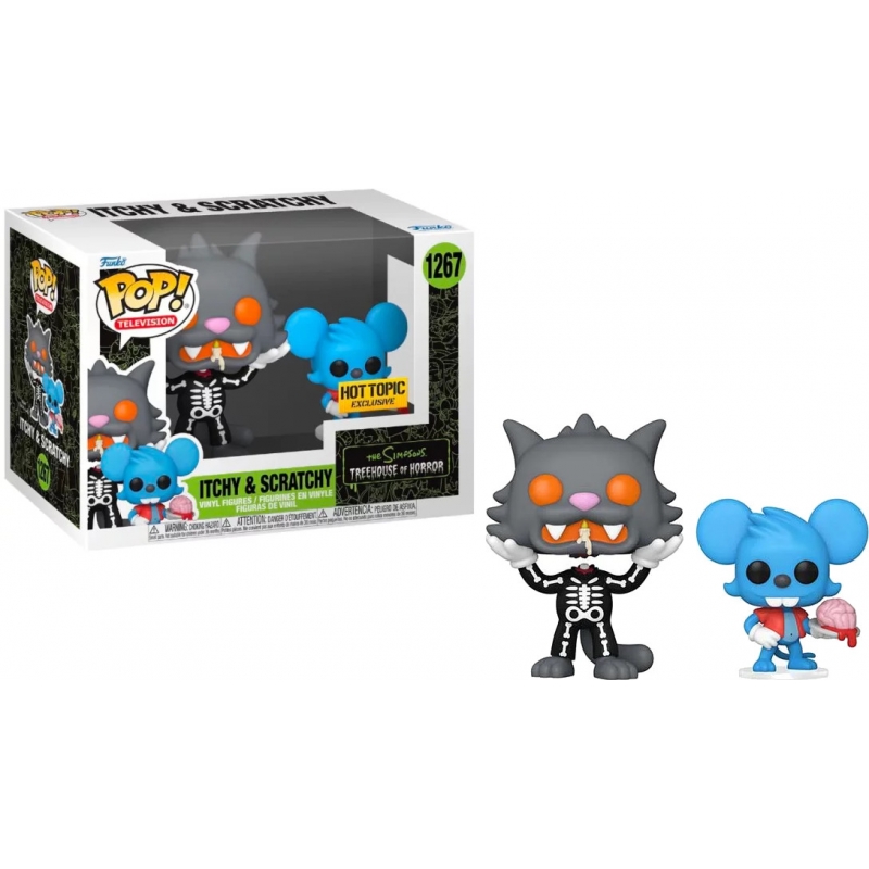 Funko Pop! Les Simpson - Itchy Et Scratchy - Édition Halloween - Neuve