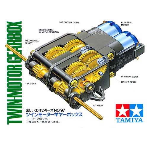 Mirax Hobbies TAMIYA 70097 TWIN MOTOR GEARBOX