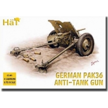HAT 8149 1:72 GERMAN PAK 36 ANTI TANK GUN ( 4 )