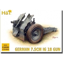 HAT 8163 1:72 GERMAN 7.5CM IG 18 GUN ( 4 ) CAON
