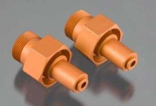 HPI 87493 FRONT HEX HUB 24MM ORANGE BAJA ( 2 )