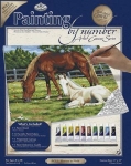 ROYAL PCL2 PBN CANVAS HORSES 11X14