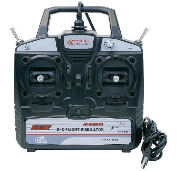 Mirax hobbies arttech 39041 simulador de vuelo 6 canales para pc
