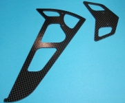 CARBONO FIN SET BASE PLATE T REX 600 1.5MM CARBON