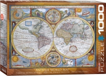 EUROGRAPHICS 6000-2006 ANTIQUE WORLD MAP PUZZLE 1000 PIEZAS