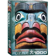 EUROGRAPHICS 6000-0243 TOTEM POLE COMOX VALLEY BC PUZZLE 1000 PIEZAS