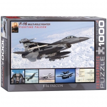 EUROGRAPHICS 6000-4956 X F 16 FIGHTING PUZZLE 1000 PIEZAS