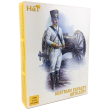 HAT 8226 1:72 NAPOLEONIC AUSTRIAN CAVALRY ARTILLERY ( 3 CANNONS, 6 FIGURES & 12 H