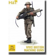 HAT 8228 1:72 WWII BRITISH MACHINE GUN TEAM ( 32 W MACHINE GUNS & 4 HEAVY GUNS )