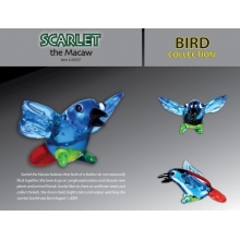 GLASS 20107 SCARLET MACAW