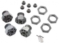 HPI 102530 ALUMINUM WHEEL HEX HUB SET 24MM ( GRAY 4PCS )