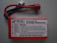 ARTTECH 3F028 LI PO BATTERY 7,4V 1300MAH