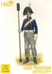 HAT 8230 1:72 NAPOLEONIC 1806 PRUSSIAN ARTILLERY ( 16 FIGURES & 4 CANNONS )