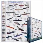 EUROGRAPHICS 6000-0132 SUBMARINES & U BOATS PUZZLE 1000 PIEZAS