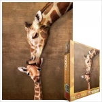 EUROGRAPHICS 6000-0301 GIRAFFE MOTHER S KISS PUZZLE 1000 PIEZAS