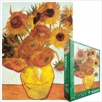 EUROGRAPHICS 6000-3688 TWELVE SUNFLOWERS BY VAN GOGH PUZZLE 1000 PIEZAS