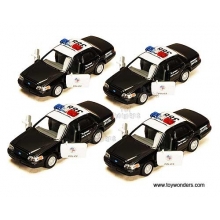 KINSMART 5327D 5PULG FORD CROWN VICTORIA POLICE BLACK