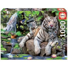 EDUCA 14808 PUZZLE 1000 PIEZAS TIGRES BLANCOS DE BENGALA