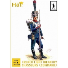 HAT 8252 1:72 NAPOLEONIC FRENCH LIGHT INFANTRY CHASSEURS COMMAND ( 32 )