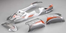 HPI 102224 BAJA 5B 2.0 PAINTED BODY GRAY WHITE RED