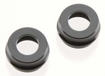 HOTBODIES 67529 BIG BORE SHOCK BOTTOM CAP BLACK ( 2 )