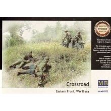 MB 3572 1:35 CROSSROAD IT CONSIST OF 5 FIGURES, MOTORCYCLE WITH PHOTOETCHED PAR