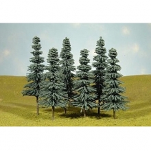 BACHMANN 32012 5 6 BLUE SPRUCE TREES ( 6 )