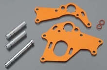 HPI 106838 MOTOR MOUNT SET LEFT RIGHT ORANGE