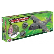 MOTORMAX 78062 19PULG MILITARY TRANSPORT AIRCRAFT W 2PC MICRO VEHICLES