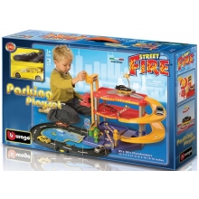 BURAGO 30025 1:43 STREET FIRE PARKING PLAYSET