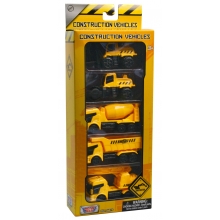 MOTORMAX 76073 5 PC 3 PULG CONSTRUCTION VEHICLE SET