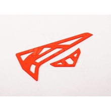 HOBBYKING NEON ORANGE FIBERGLASS HORIZONTAL VERTICAL FINS HK TREX 450 PRO