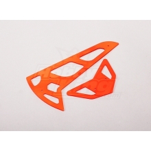 HOBBYKING NEON ORANGE FIBERGLASS HORIZONTAL VERTICAL FINS TREX 600