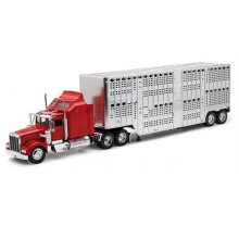NEWRAY 10783 1:32 KENWORTH W900 POT BELLY LIVESTOCK TRUCK