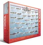EUROGRAPHICS 6000-0379 ALLIED COMMAND WWII FIGHTERS PUZZLE 1000 PIEZAS