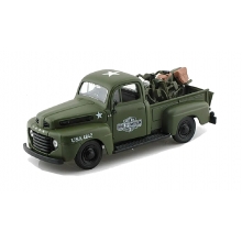 MAISTO 32185 1:24 H D 1942 WLA FLATHEAD + 1:24 1948 FORD F 1 PICKUP