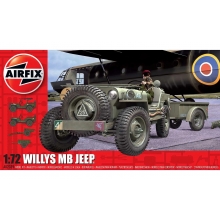 AIRFIX 02339 WILLYS JEEP TRAILER & 6PDR GUN 1:72