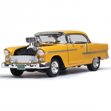 MOTORMAX 79002 CUSTOM CLASSICS 1:18 1955 CHEVY BEL AIR COUPE ( W BLOWN ENGINE )